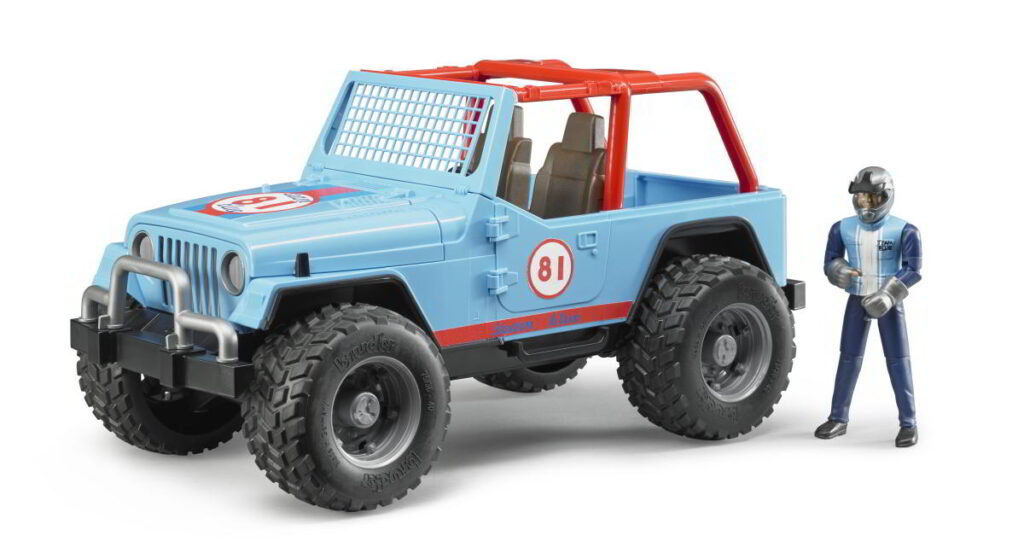 Blue Team 81 Racing Jeep with Driver